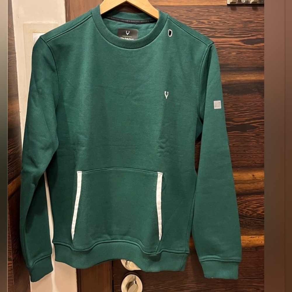 Allen Solly Green Green Sweatshirt Men - Picture 5 of 6